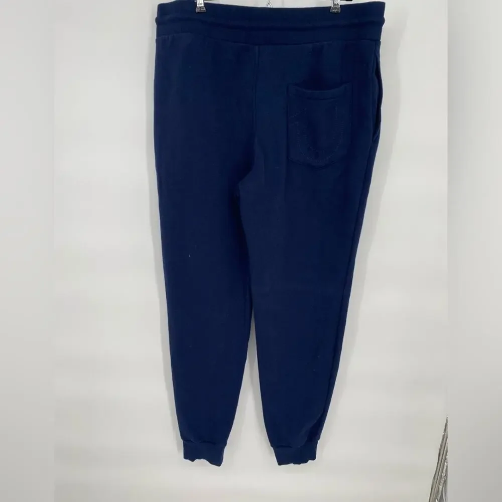 True‎ Religion Men’s Jogging Pants Comfy Athleisure Streetwear Navy Large